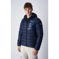 Champion Winter quilted jacket with hood (functional padding, lightweight, warm) navy blue Men