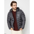 Champion Winter quilted jacket with hood (functional padding, light, warm) dark grey Men