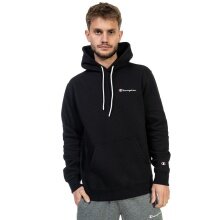 Champion Hoodie (Fleece-Hoodie) with Small Logo Lettering Black Men