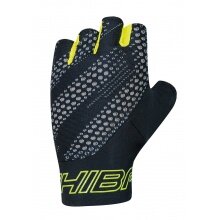 Chiba Bike Gloves Ergo (Three-dimensionally shaped, flexible palm) black/yellow - 1 pair