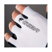 Chiba Bicycle Gloves BioXcell AIR white/black - 1 pair