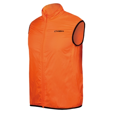 Chiba Bike Vest Windblocker Safety (extremely light - 50 grams) neon orange Men