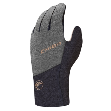 Chiba Winter Cycling Gloves All Natural Glove Waterproof Dark Grey - 1 Pair