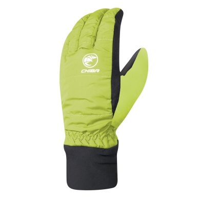 Chiba Winter Cycling Gloves City Liner (waterproof, windproof) neon yellow Children - 1 pair