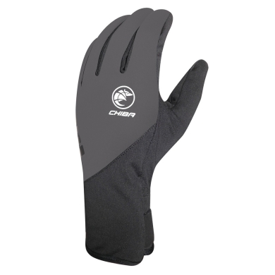 Chiba Winter Cycling Gloves Softshell Light Dark Grey - 1 Pair