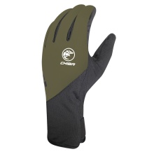 Chiba Winter Cycling Gloves Softshell Light Olive Green - 1 Pair