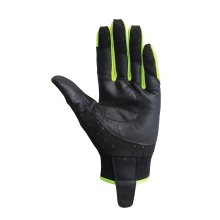 Chiba Climbing Gloves Via Ferrata Absolute (Puller Aid, made of Nappa Leather) black/neon yellow - 1 Pair