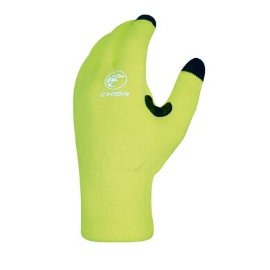 Chiba Bicycle Winter Gloves Watershield neon yellow