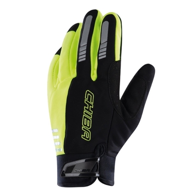 Chiba Winter Gloves Competition Plus (windproof, breathable) neon yellow/black - 1 pair