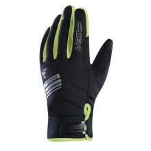 Chiba Winter Gloves Thermo X-Cross (waterproof, windproof, breathable) black/neon yellow - 1 pair