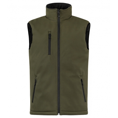 Clique Softshell Vest Padded Vest (clean cut, padded softshell vest) khaki/green Men