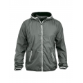 Clique Transition Jacket Hardy (modern windbreaker with hood) grey Men