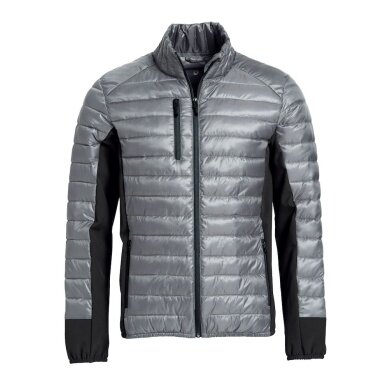 Clique Down Jacket Lemont (Softshell Panels, modern look) grey Men