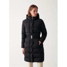 Colmar down coat with belt and fixed hood black women