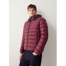 Colmar Down Winter Jacket with Removable Hood (Sporty Quilted Jacket, Very Warm) Brown/Navy Blue Men