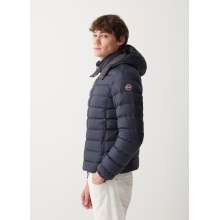 Colmar Down Winter Jacket with Removable Hood (sporty quilted jacket, very warm) navy blue Men