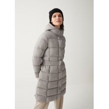 Colmar down coat with belt and fixed hood gray-brown women