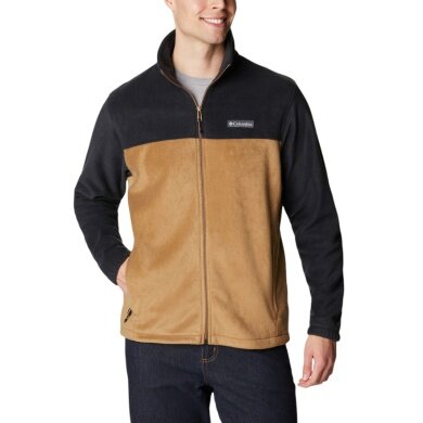 Columbia Fleece Jacket Steens Mountain Full Zip 2.0 (Stand-up collar, soft material) light brown/black men's