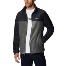 Columbia Steens Mountain Full Zip 2.0 Fleece Jacket (Stand-up collar, soft material) grey/black men's