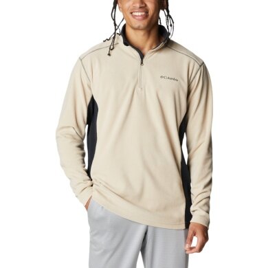 Columbia Fleece Pullover Klamath Range II Half Zip (light, comfortable) beige/black men's