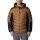 Columbia Winter Down Jacket Labyrinth Loop with Hood (Omni-Heat Infinity, synthetic down) light brown/black Men