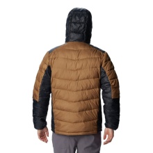 Columbia Winter Down Jacket Labyrinth Loop with Hood (Omni-Heat Infinity, synthetic down) light brown/black Men