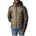 Columbia Winter Down Jacket Labyrinth Loop with Hood (Omni-Heat Infinity, synthetic down) khaki green Men