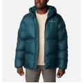 Columbia Winter Jacket Puffect with Hood (Thermarator Insulation, waterproof) teal blue Men