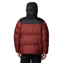 Columbia Winter Jacket Puffect II Hooded (Thermarator Insulation, waterproof) dark red/black men's