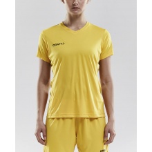 Craft Sport-Shirt (Jersey) Squad Solid - loose fit, quick-drying - yellow Women