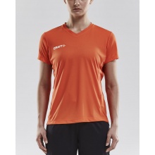 Craft Sport-Shirt (Jersey) Squad Solid - loose fit, quick-drying - orange Women