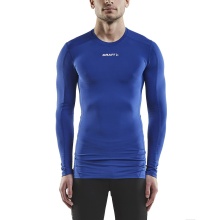 Craft Compression Long Sleeve Shirt (tight fit) Pro Control Underwear cobalt blue Men