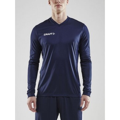 Craft Sport Long-sleeved Shirt (Jersey) Squad Solid - high elasticity, ergonomic design - navy blue Men