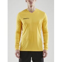 Craft Sport Long Sleeve Shirt (Jersey) Squad Solid - high elasticity, ergonomic design - yellow Men