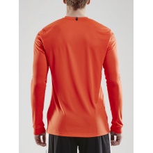 Craft Sport Long Sleeve Shirt (Jersey) Squad Solid - high elasticity, ergonomic design - orange Men