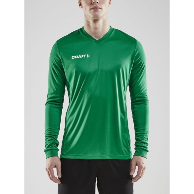 Craft Sport Long Sleeve Shirt (Jersey) Squad Solid - high elasticity, ergonomic design - green Men