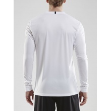 Craft Sport Long-sleeved Shirt (Jersey) Squad Solid - high elasticity, ergonomic design - white Men