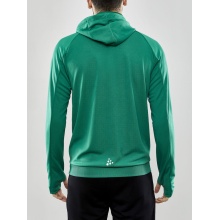 Craft Training Jacket Evolve Hood - durable mid-layer hooded jacket made of stretch material - green Men