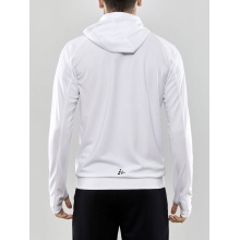 Craft Training Jacket Evolve Hood - durable mid-layer hooded jacket made of stretch material - white Men