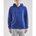 Craft Hoodie Community FZ Hoodie (Front Zipper, sporty fit) cobalt blue Men