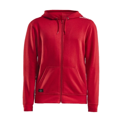 Craft Hoodie Community FZ Hoodie (Front Zipper, sporty fit) red Men