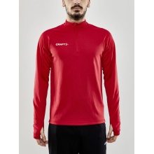 Craft Sport Long Sleeve Shirt Evolve Halfzip - durable, made of stretch material - red Men