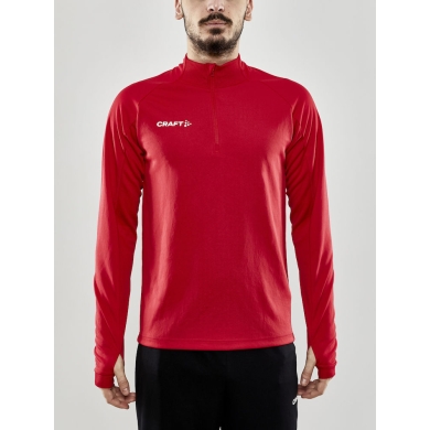 Craft Sport Long Sleeve Shirt Evolve Halfzip - durable, made of stretch material - red Men