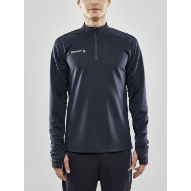 Craft Sport Long Sleeve Shirt Evolve Halfzip - durable, made of stretch material - dark grey Men