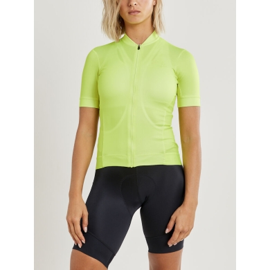 Craft Bicycle Shirt Core Essence Jersey Tight Fit (optimal freedom of movement) neon yellow Women