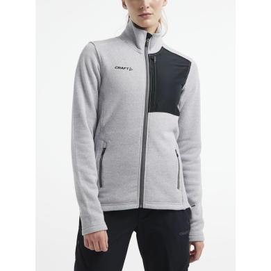 Craft Fleece Jacket ADV Explore Heavy (100% rec. Polyester) grey/black Women