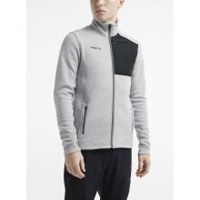 Craft Fleece Jacket ADV Explore Heavy (100% rec. Polyester) grey/black Men