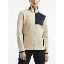 Craft Fleece Jacket ADV Explore Pile (100% Polyester, warm, soft) beige/black Women