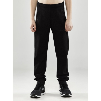 Craft Leisure Pants Core Soul Sweatpants (soft material, side pockets with zipper) long black Kids