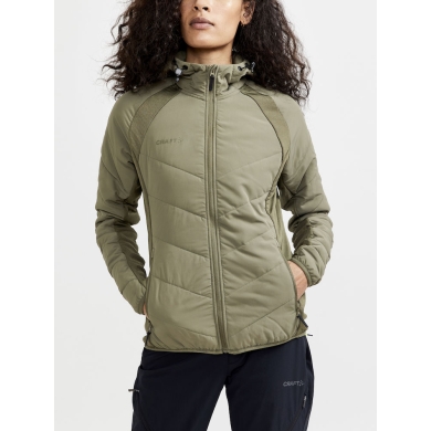 Craft Hybrid Jacket ADV Explore (lightly padded, windproof) khaki green Women